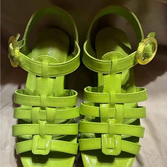 Circus by Sam Edelman Neon Green Platform Sandals